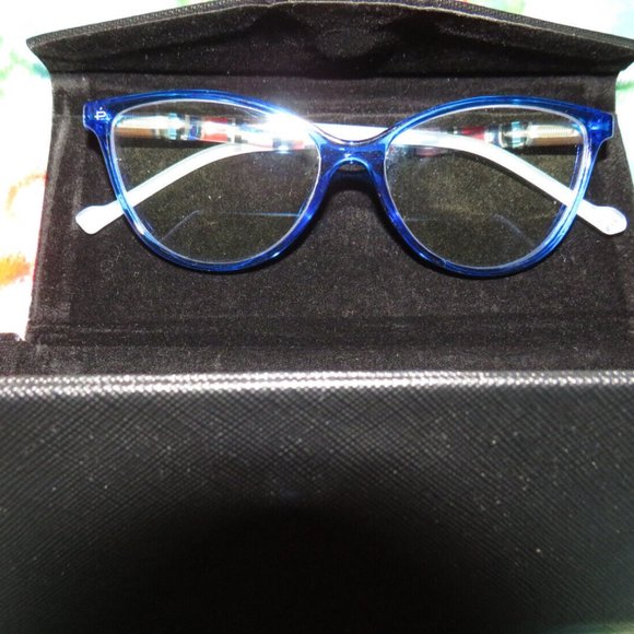 Prive Revaux Easy Breezy Blue Striped Blue Light Readers Strength 0.00, Case - Picture 7 of 10